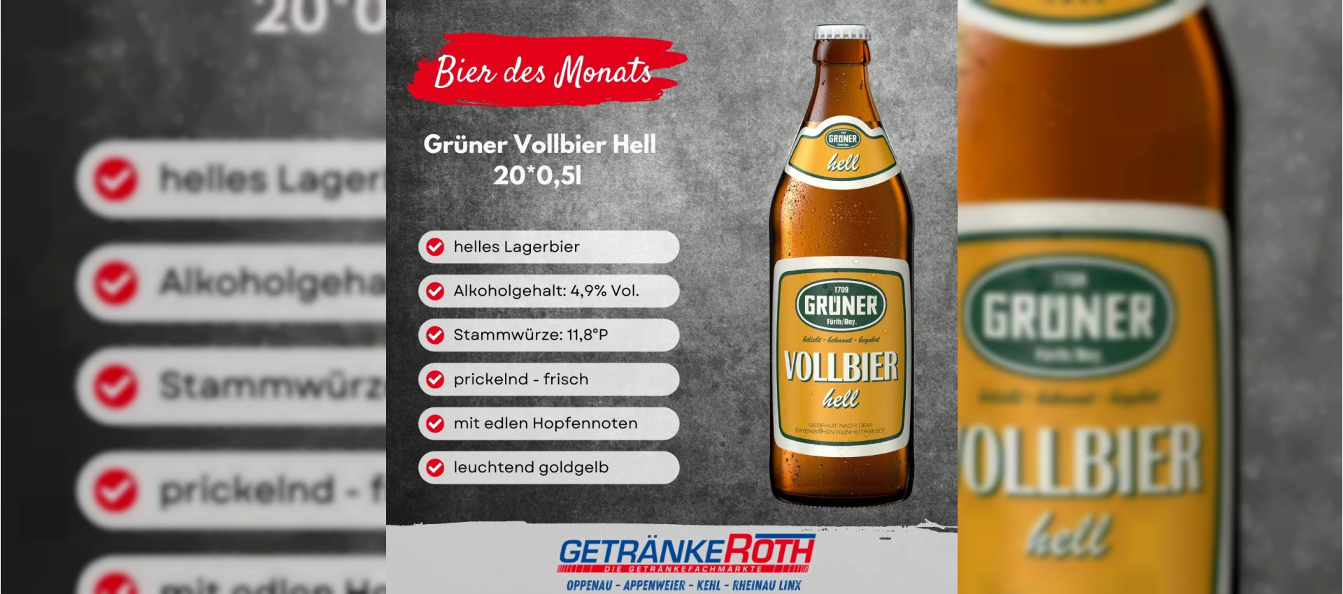 Erfrischung pur: Das Grüner Vollbier Hell – Ein Genuss für dich!